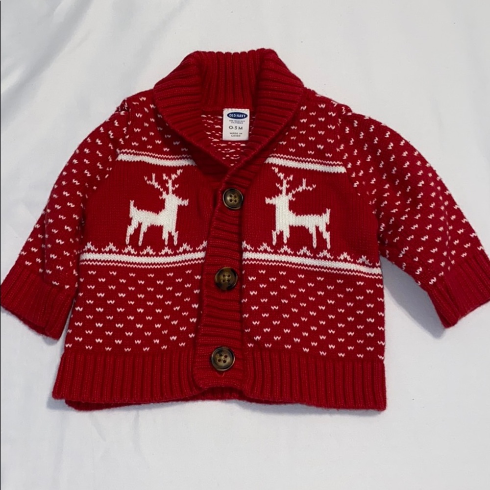 0-3 month Reindeer sweater